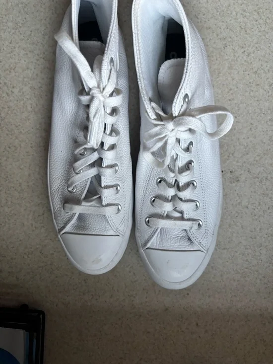 Converse High-Top Lugged Sole Sneakers - White - Picture 4 of 9